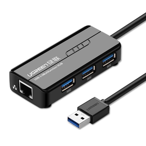 Ugreen USB3 3-Port Hub + Gigabit Ethernet Converter